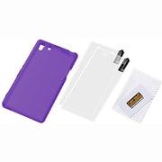 RT-SO01FC6/V [Xperia Z1用 スリップガード・ソフトジャケット/バイオレット(半透明)]