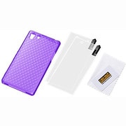 RT-SO01FC7/V [Xperia Z1用 キラキラ・ソフトジャケット/ラメバイオレット]