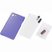 RT-SO01FC13/V [Xperia Z1用 ラグジュアリー・ソフトジャケット/ルミナスバイオレット]
