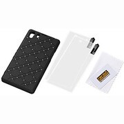 RT-SO01FC14/B [Xperia Z1用 フラワー・ジュエリー・シリコンジャケット/ブラック]