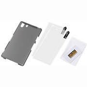 RT-SO01FC15/TB [Xperia Z1用 マットハードコーティング・バックカバー/ブラック(半透明)]