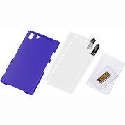 RT-SO01FC15/V [Xperia Z1用 マットハードコーティング・バックカバー/バイオレット(半透明)]