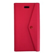 OWL-CVIP33(PK) [iPhone5/5S/5C用ケース マジックテープ式手帳タイプイタリアンエコレザーカバー ピンク]