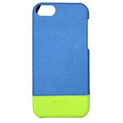 OWL-CVIP29(BG)　 [iPhone5C用 kuboq　シェルタイプ合皮カバー ブルー/グリーン]