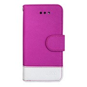 OWL-CVIP31(PW) [iPhone5C用 kuboq　手帳型タイプ合皮カバー ピンク/ホワイト]