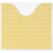 カラースタイル トイレ足元マット プチワッフル 約幅60cm×奥行55cm イエロー