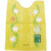 シーズン 足元マット（ロング） フローラル イエロー