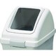 （屋内用屑入）リサイクルトラッシュ ECO-35（角穴蓋） ホワイト 1個 YW-132L-OP1 W
