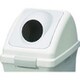（屋内用屑入）リサイクルトラッシュ ECO-70（丸穴蓋） グレー 1個 YW-134L-OP2 GR