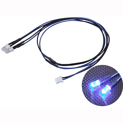 LU03B [増設用2又LED 径5mm ブルー]