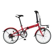 折りたたみ自転車 20型 外装6段変速 レッド FIAT FDB206L-SK R4