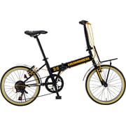 折りたたみ自転車 20型 外装7段変速 ブラック HUMMER FDB207-R4