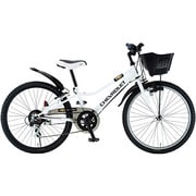 子ども用自転車 22型 外装6段変速 ホワイト CHEVY Jr.LOOP226-R4