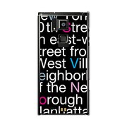 オリジナルデザイン SoftBank 101F ARROWS A ケース 【NewYork Typography】 101F-YCM2P0001-78