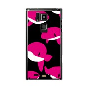 101F-YCM2P0354-78 [オリジナルデザイン SoftBank 101F ARROWS A ケース 【ピンククジラズ】]