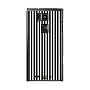 101F-YCM2P0418-78 [オリジナルデザイン SoftBank 101F ARROWS A ケース 【モノクロストライプ ベビーライン】]