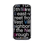 オリジナルデザイン docomo F-08E らくらくスマートフォン2 ケース 【NewYork Typography】 F-08E-YCM2P0001-78
