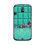 オリジナルデザイン docomo F-08E らくらくスマートフォン2 ケース 【板チョココレクション ミント】 F-08E-YCM2P0068-78