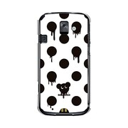 オリジナルデザイン docomo F-08E らくらくスマートフォン2 ケース 【Dot Pattern マウス ホワイト】 F-08E-YCM2P0111-78