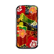 オリジナルデザイン docomo F-08E らくらくスマートフォン2 ケース 【和柄 大花】 F-08E-YCM2P0116-78