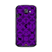 オリジナルデザイン docomo F-08E らくらくスマートフォン2 ケース 【アラカルト パープル】 F-08E-YCM2P0120-78