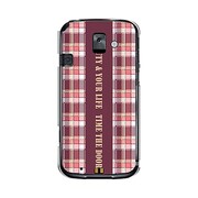 F-08E-YCM2P0158-78 [オリジナルデザイン docomo F-08E らくらくスマートフォン2 ケース 【チェック柄コレクション チェックハンドル】]