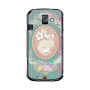 オリジナルデザイン docomo F-08E らくらくスマートフォン2 ケース 【ラビットカメオ　】 F-08E-YCM2P0188-78