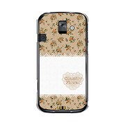 オリジナルデザイン docomo F-08E らくらくスマートフォン2 ケース 【カントリーフラワー】 F-08E-YCM2P0221-78