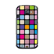 オリジナルデザイン docomo F-08E らくらくスマートフォン2 ケース 【カラースクエア タイル】 F-08E-YCM2P0238-78