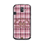 オリジナルデザイン docomo F-08E らくらくスマートフォン2 ケース 【チェック柄コレクション No.86 スクール】 F-08E-YCM2P0285-78