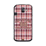 オリジナルデザイン docomo F-08E らくらくスマートフォン2 ケース 【チェック柄コレクション No.86 ボーイ】 F-08E-YCM2P0286-78