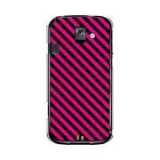 オリジナルデザイン docomo F-08E らくらくスマートフォン2 ケース 【ピンク ストライプ ライン】 F-08E-YCM2P0411-78