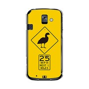 F-08E-YCM2P0423-78 [オリジナルデザイン docomo F-08E らくらくスマートフォン2 ケース 【ネネ サイン イエローモノ】]