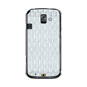 オリジナルデザイン docomo F-08E らくらくスマートフォン2 ケース 【ぷちぷち フェイクPhone シルバー】 F-08E-YCM2P0512-78