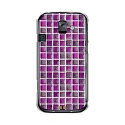オリジナルデザイン docomo F-08E らくらくスマートフォン2 ケース 【スウェーデン タイル パープル】 F-08E-YCM2P0582-78