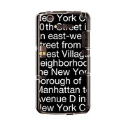 オリジナルデザイン docomo N-07D MEDIAS X ケース 【NewYork Typography ブラック】 N-07D-YCM2P0091-78