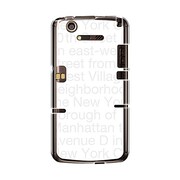 オリジナルデザイン docomo N-07D MEDIAS X ケース 【NewYork Typography ホワイト】 N-07D-YCM2P0092-78
