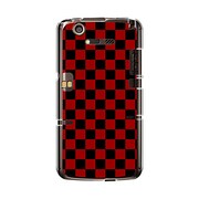 N-07D-YCM2P0352-78 [オリジナルデザイン docomo N-07D MEDIAS X ケース 【レッド & ブラック 市松柄】]