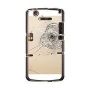 オリジナルデザイン docomo N-07D MEDIAS X ケース 【フェイク クラッシュ ガラス ゴールド しょぼーん(´・ω・`)】 N-07D-YCM2P0595-78