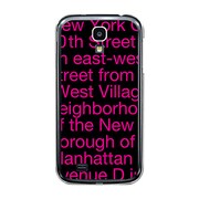 オリジナルデザイン docomo SC-04E GALAXY S4 ケース 【NewYork Typography ピンク】 SC-04E-YCM2P0002-78