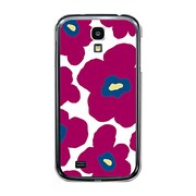 オリジナルデザイン docomo SC-04E GALAXY S4 ケース 【ルーズフラワーコレクション ダークパープル】 SC-04E-YCM2P0024-78