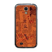 オリジナルデザイン docomo SC-04E GALAXY S4 ケース 【News-paper オレンジ】 SC-04E-YCM2P0027-78