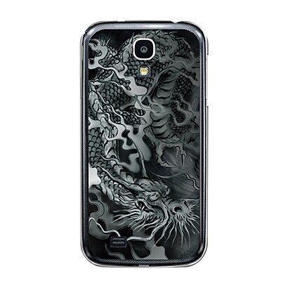 オリジナルデザイン docomo SC-04E GALAXY S4 ケース 【龍の咆哮（黒）】 SC-04E-YCM2P0061-78