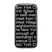 オリジナルデザイン docomo SC-04E GALAXY S4 ケース 【NewYork Typography ブラック】 SC-04E-YCM2P0091-78