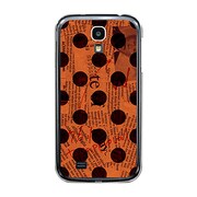 オリジナルデザイン docomo SC-04E GALAXY S4 ケース 【News-paper-Dot オレンジ】 SC-04E-YCM2P0138-78