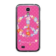 オリジナルデザイン docomo SC-04E GALAXY S4 ケース 【ピース&ラブフラワー】 SC-04E-YCM2P0248-78