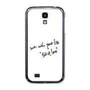 オリジナルデザイン docomo SC-04E GALAXY S4 ケース 【We wish your life Full of Love / White】 SC-04E-YCM2P0426-78