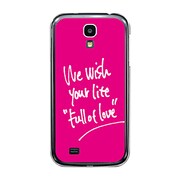 オリジナルデザイン docomo SC-04E GALAXY S4 ケース 【We wish your life Full of Love / Lover Pink】 SC-04E-YCM2P0428-78