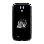 オリジナルデザイン docomo SC-04E GALAXY S4 ケース 【スカルヘッドフラワー ブラックプレート】 SC-04E-YCM2P0457-78