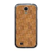 オリジナルデザイン docomo SC-04E GALAXY S4 ケース 【クロスレザー パターン ブラウン】 SC-04E-YCM2P0522-78